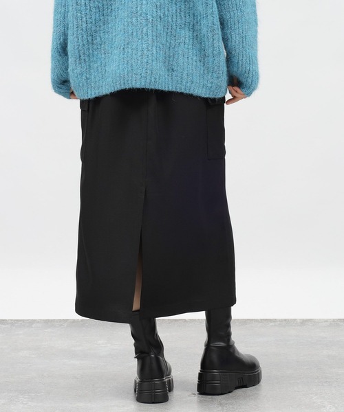 LAKOLE(ラコレ)の「カーゴポケットスカート / 982202(スカート・レディース・ブラック/カーキ・MEDIUM/SMALL)」の6枚目の写真