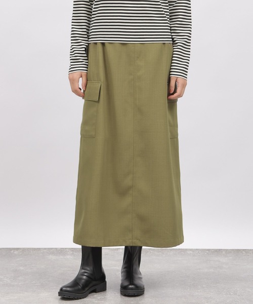 LAKOLE(ラコレ)の「カーゴポケットスカート / 982202(スカート・レディース・ブラック/カーキ・MEDIUM/SMALL)」の18枚目の写真