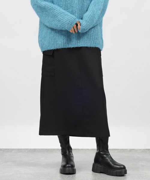 LAKOLE(ラコレ)の「カーゴポケットスカート / 982202(スカート・レディース・ブラック/カーキ・MEDIUM/SMALL)」の3枚目の写真