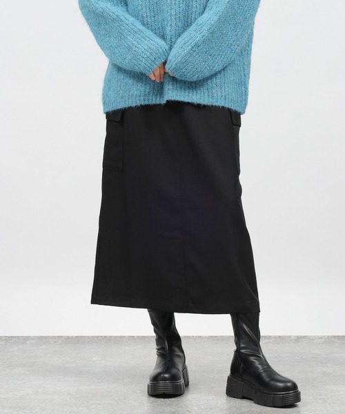 LAKOLE(ラコレ)の「カーゴポケットスカート / 982202(スカート・レディース・ブラック/カーキ・MEDIUM/SMALL)」の14枚目の写真