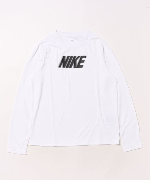 NIKE(ナイキ)の「《NIKEアパレル》YTH DF MULTI+ L/S トップ(Tシャツ/カットソー・キッズ・カーキ系/ブラック/ホワイト・140/160/130/150)」の2枚目の写真
