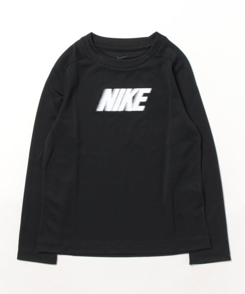 NIKE(ナイキ)の「《NIKEアパレル》YTH DF MULTI+ L/S トップ(Tシャツ/カットソー・キッズ・カーキ系/ブラック/ホワイト・140/160/130/150)」の1枚目の写真