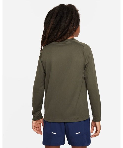 NIKE(ナイキ)の「《NIKEアパレル》YTH DF MULTI+ L/S トップ(Tシャツ/カットソー・キッズ・カーキ系/ブラック/ホワイト・140/160/130/150)」の5枚目の写真