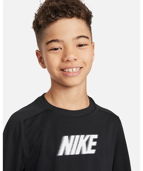 NIKE(ナイキ)の「《NIKEアパレル》YTH DF MULTI+ L/S トップ(Tシャツ/カットソー・キッズ・カーキ系/ブラック/ホワイト・140/160/130/150)」の10枚目の写真