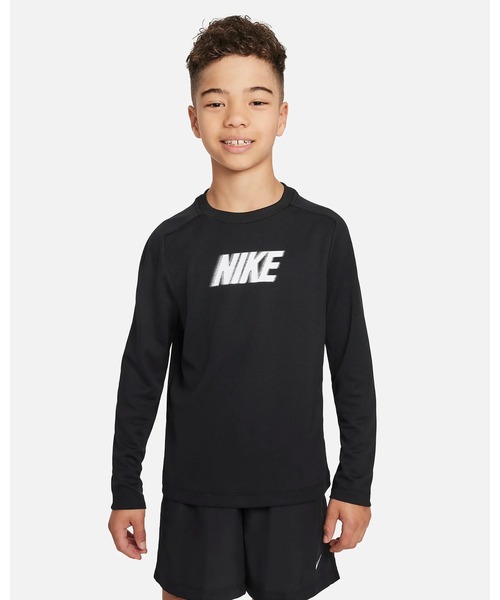 NIKE(ナイキ)の「《NIKEアパレル》YTH DF MULTI+ L/S トップ(Tシャツ/カットソー・キッズ・カーキ系/ブラック/ホワイト・140/160/130/150)」の8枚目の写真