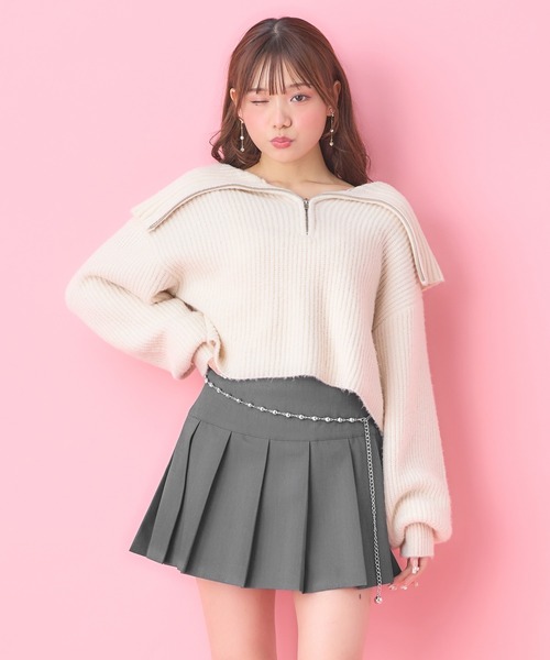 INGNI(イング)の「ローライズプリーツミニ/スカパン(その他パンツ・レディース・グレー/ブラック・FREE)」の13枚目の写真
