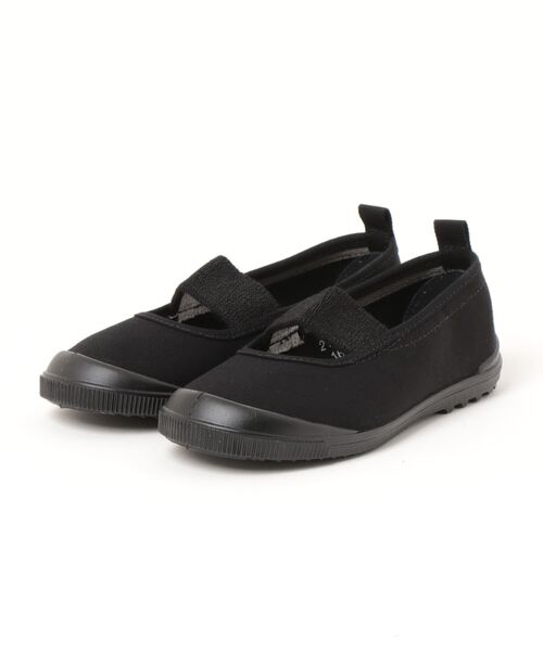 LOWRYS FARM(ローリーズファーム)の「MOONSTARballet 198239(バレエシューズ・キッズ・アイボリー/ブラック・18cm/16cm/17cm)」の2枚目の写真