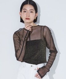 NOMINE | シアーラメ2WAYチュールプルオーバー(Tシャツ/カットソー)