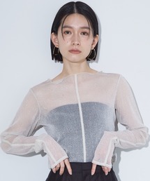 NOMINE | シアーラメ2WAYチュールプルオーバー(Tシャツ/カットソー)