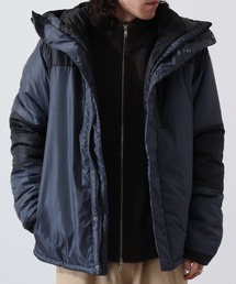 High neck batting switching jacket / ハイネック 中綿 切替ジャケット unisex