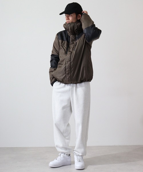 FUNALIVE(ファンアライブ)の「High neck batting switching jacket / ハイネック 中綿 切替ジャケット unisex(ダウンジャケット/コート・メンズ・チャコール/カーキ/ネイビー/ベージュ/ブラック・XL/L/M)」の16枚目の写真