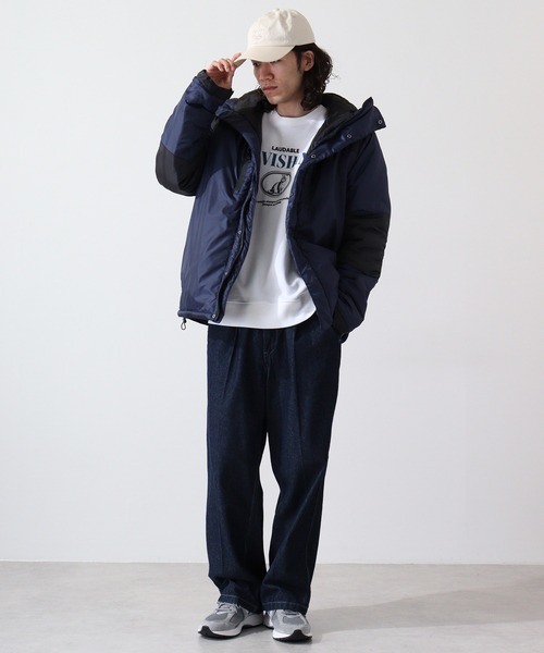 FUNALIVE(ファンアライブ)の「High neck batting switching jacket / ハイネック 中綿 切替ジャケット unisex(ダウンジャケット/コート・メンズ・チャコール/カーキ/ネイビー/ベージュ/ブラック・XL/L/M)」の21枚目の写真