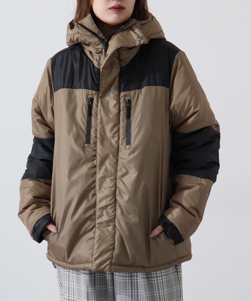 FUNALIVE(ファンアライブ)の「High neck batting switching jacket / ハイネック 中綿 切替ジャケット unisex(ダウンジャケット/コート・メンズ・チャコール/カーキ/ネイビー/ベージュ/ブラック・XL/L/M)」の7枚目の写真