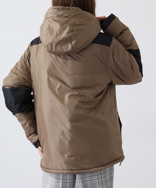 FUNALIVE(ファンアライブ)の「High neck batting switching jacket / ハイネック 中綿 切替ジャケット unisex(ダウンジャケット/コート・メンズ・チャコール/カーキ/ネイビー/ベージュ/ブラック・XL/L/M)」の10枚目の写真
