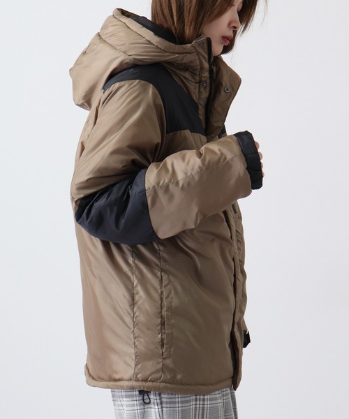 FUNALIVE(ファンアライブ)の「High neck batting switching jacket / ハイネック 中綿 切替ジャケット unisex(ダウンジャケット/コート・メンズ・チャコール/カーキ/ネイビー/ベージュ/ブラック・XL/L/M)」の9枚目の写真