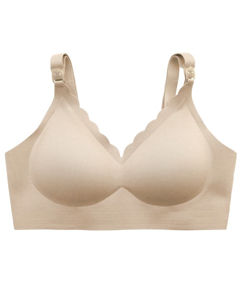 セール】まるで素肌 シームレス フロントオープン 授乳ブラ ［未来ブラ