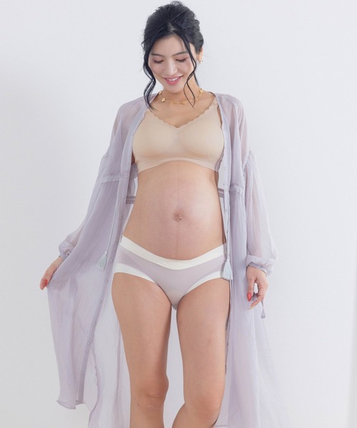 SweetMommy（スウィートマミー）の「まるで素肌 シームレス フロントオープン 授乳ブラ ［未来ブラ］（マタニティウェア/グッズ・レディース・ベージュ/ブラック/グレー・M/X-LARGE/3L/LL/XX-LARGE/L）」の19枚目の写真