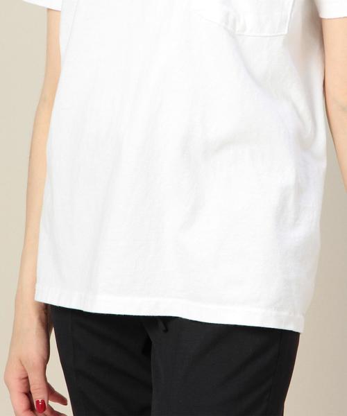 BEAUTY&YOUTH UNITED ARROWS（ビューティーアンドユースユナイテッドアローズ）の「BY Goodwear ワイドリブTシャツ◆（Tシャツ/カットソー・レディース・ホワイト/ベージュ/ダークグリーン/ネイビー・MEDIUM）」の17枚目の写真