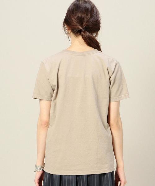BEAUTY&YOUTH UNITED ARROWS（ビューティーアンドユースユナイテッドアローズ）の「BY Goodwear ワイドリブTシャツ◆（Tシャツ/カットソー・レディース・ホワイト/ベージュ/ダークグリーン/ネイビー・MEDIUM）」の7枚目の写真