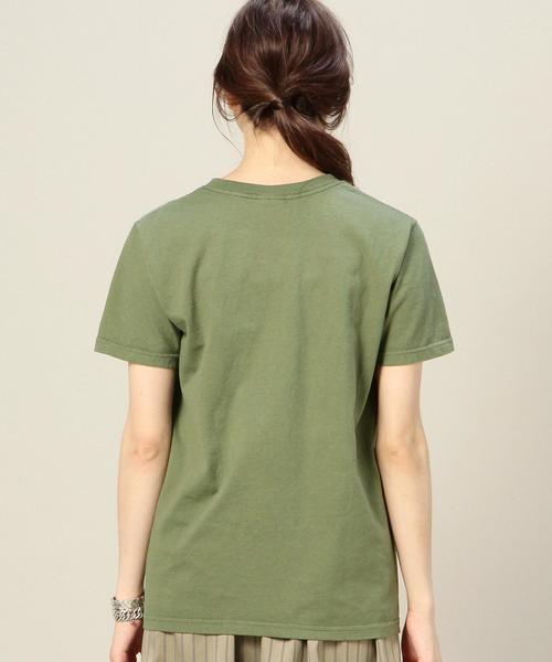 BEAUTY&YOUTH UNITED ARROWS（ビューティーアンドユースユナイテッドアローズ）の「BY Goodwear ワイドリブTシャツ◆（Tシャツ/カットソー・レディース・ホワイト/ベージュ/ダークグリーン/ネイビー・MEDIUM）」の9枚目の写真