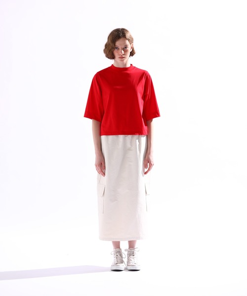 Kelen（ケレン）の「「KELEN/ケレン」ハーフスリーブトップス（Tシャツ/カットソー・レディース・イエロー/ブラック/サックスブルー/レッド/チャコールグレー/オフホワイト/グレイッシュベージュ/ライトベージュ/ピンク系/グリーン系その他/ブルー/ターコイズブルー・FREE）」の19枚目の写真