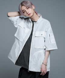 ADRER | nylon zip over ss jacket/ナイロンジップオーバーシャツ(シャツ/ブラウス)