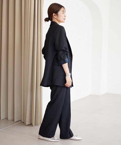 【美品】SLOBE IENA ウォッシャブルツイルダブルジャケット　38 SLOBE IENA｜《追加》ウォッシャブルツイルダブルジャケット
