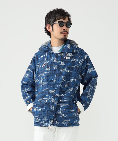 BEAMS PLUS(ビームスプラス)の「BEAMS PLUS / 2レイヤー プリント セーリング ジャケット(ブルゾン・メンズ・ホワイト/ブルー・S/L/XL/M)」の9枚目の写真