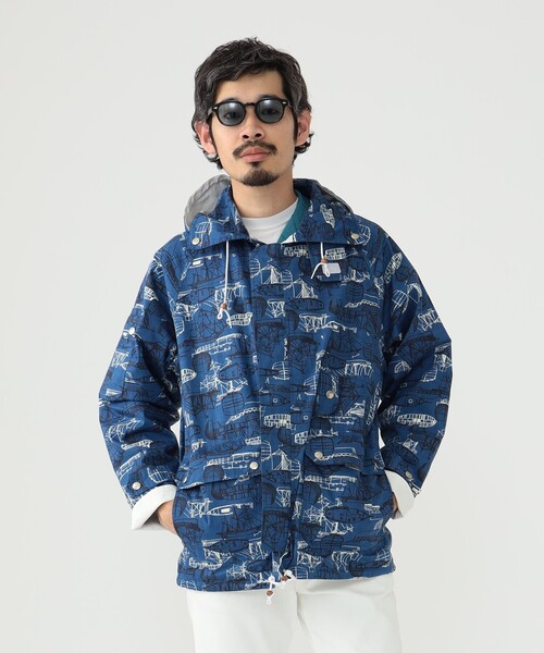 BEAMS PLUS(ビームスプラス)の「BEAMS PLUS / 2レイヤー プリント セーリング ジャケット(ブルゾン・メンズ・ホワイト/ブルー・S/L/XL/M)」の10枚目の写真