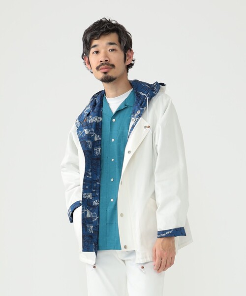 BEAMS PLUS(ビームスプラス)の「BEAMS PLUS / 2レイヤー プリント セーリング ジャケット(ブルゾン・メンズ・ホワイト/ブルー・S/L/XL/M)」の12枚目の写真