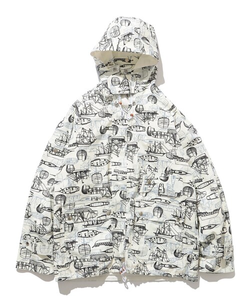 BEAMS PLUS(ビームスプラス)の「BEAMS PLUS / 2レイヤー プリント セーリング ジャケット(ブルゾン・メンズ・ホワイト/ブルー・S/L/XL/M)」の15枚目の写真