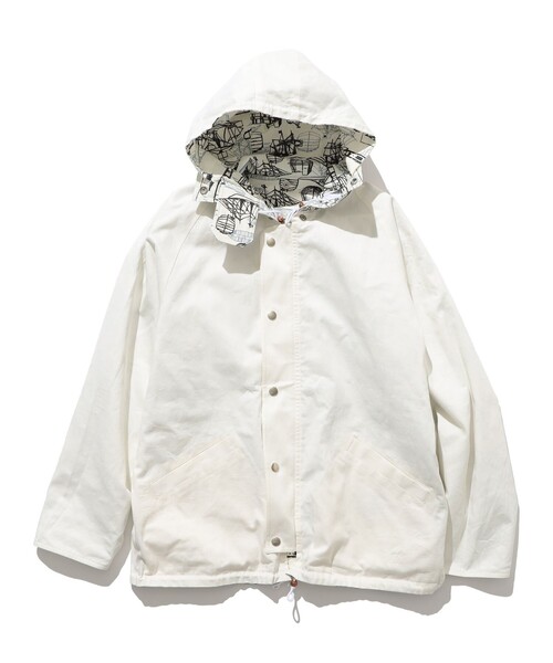 BEAMS PLUS(ビームスプラス)の「BEAMS PLUS / 2レイヤー プリント セーリング ジャケット(ブルゾン・メンズ・ホワイト/ブルー・S/L/XL/M)」の17枚目の写真