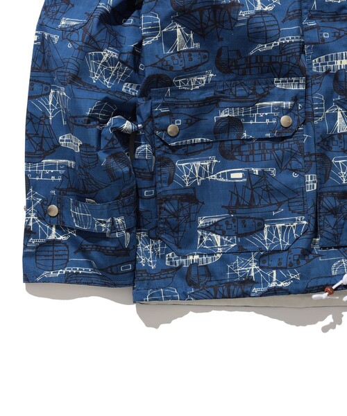 BEAMS PLUS(ビームスプラス)の「BEAMS PLUS / 2レイヤー プリント セーリング ジャケット(ブルゾン・メンズ・ホワイト/ブルー・S/L/XL/M)」の20枚目の写真