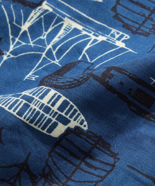 BEAMS PLUS(ビームスプラス)の「BEAMS PLUS / 2レイヤー プリント セーリング ジャケット(ブルゾン・メンズ・ホワイト/ブルー・S/L/XL/M)」の22枚目の写真