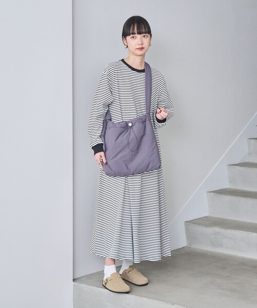 coen(コーエン)の「ドローコードパディングショルダーバッグ(ショルダーバッグ・レディース・ダークグレー/ブラック/オフホワイト・FREE)」の9枚目の写真