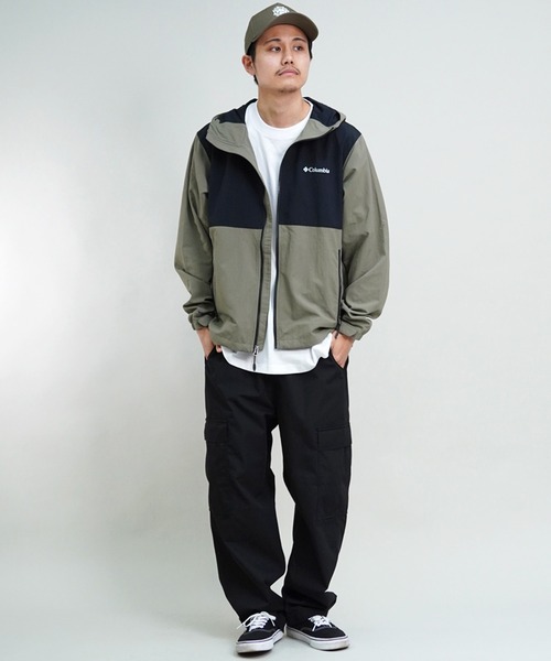 Columbia(コロンビア)の「columbia/コロンビア ヴィッザボナ パス IIジャケット レギュラーシルエット 撥水 UVケア XM3394(ナイロンジャケット・メンズ・ブラック/ベージュ/カーキ・M/L/XL/S)」の21枚目の写真