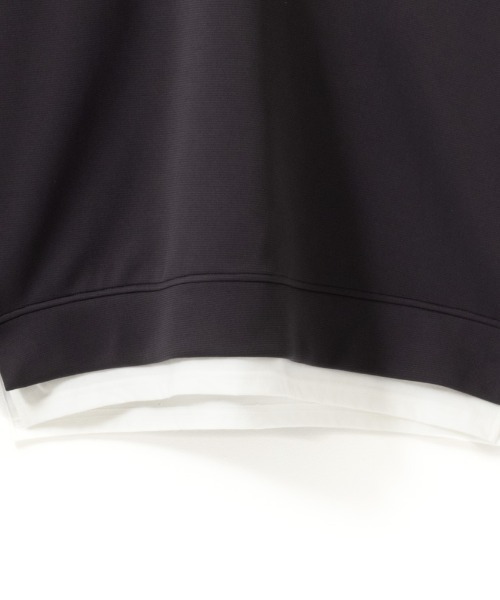 URBAN COLLECTION（アーバンコレクション）の「URBAN COLLECTION ポンチ素材 エアスムージーレイヤードトレーナー（スウェット・メンズ・チャコールグレー/ベージュ/ブルーグレー・XL/L/M/S）」の6枚目の写真