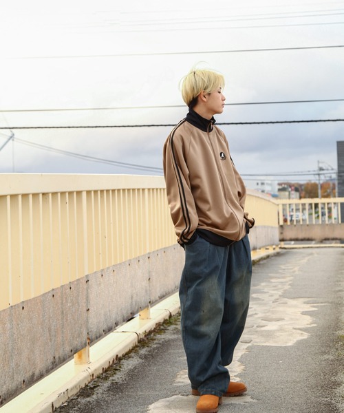 KANGOL】 サイドライン ワンポイント ロゴ刺繍 長袖 トラック