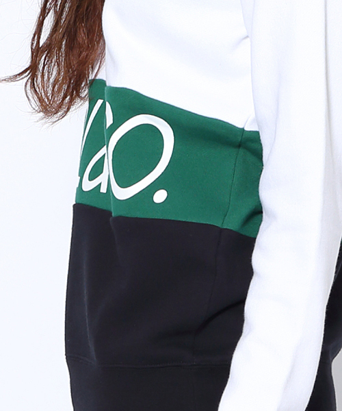 X-girl（エックスガール）の「SPORTY SWEAT TOP（スウェット・レディース・ホワイト/ネイビー/アッシュ・1/2）」の8枚目の写真