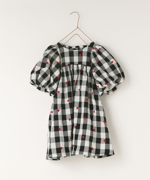 LOWRYS FARM（ローリーズファーム）の「ハートシシュウワンピースＳＳ　 100531（ワンピース・キッズ・ブラック/ピンク/その他/ブルー・110cm/120cm/130cm/140cm/150cm）」の4枚目の写真