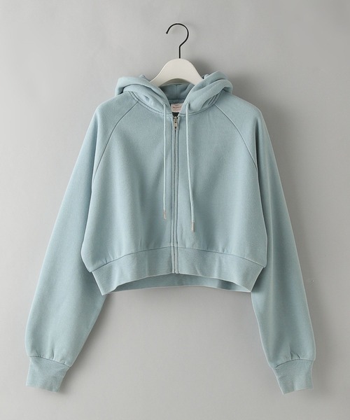 e/rm（イーアールエム）の「【e/rm・セレクト】Healthknit クロップドパーカー（パーカー・レディース・ブラック/ライトブルー/ライトイエロー・FREE）」の2枚目の写真