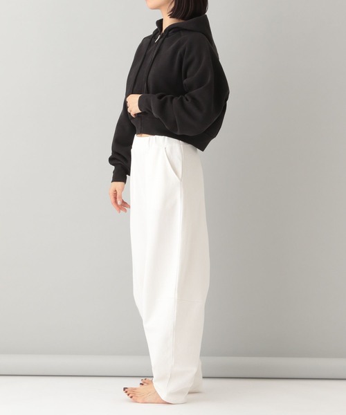 e/rm（イーアールエム）の「【e/rm・セレクト】Healthknit クロップドパーカー（パーカー・レディース・ブラック/ライトブルー/ライトイエロー・FREE）」の5枚目の写真