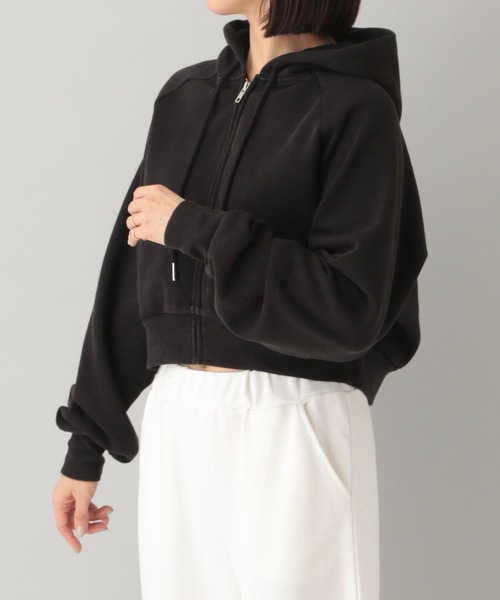 e/rm（イーアールエム）の「【e/rm・セレクト】Healthknit クロップドパーカー（パーカー・レディース・ブラック/ライトブルー/ライトイエロー・FREE）」の8枚目の写真