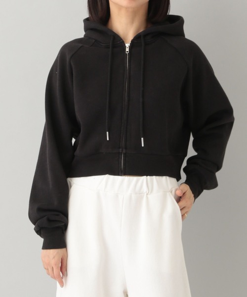 e/rm（イーアールエム）の「【e/rm・セレクト】Healthknit クロップドパーカー（パーカー・レディース・ブラック/ライトブルー/ライトイエロー・FREE）」の9枚目の写真