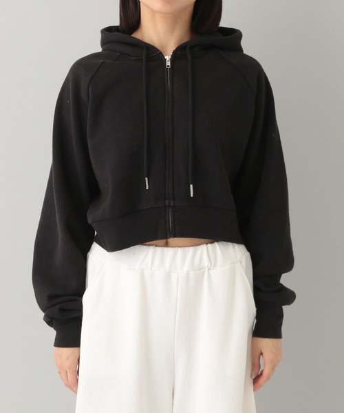 e/rm（イーアールエム）の「【e/rm・セレクト】Healthknit クロップドパーカー（パーカー・レディース・ブラック/ライトブルー/ライトイエロー・FREE）」の10枚目の写真