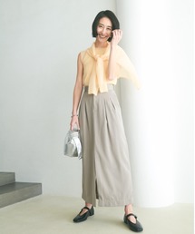 フロントベンツ2タックストレートスカート