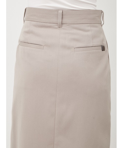 Mila Owen（ミラオーウェン）の「フロントベンツ2タックストレートスカート（スカート・レディース・ストライプ/ベージュ/チャコールグレー・1/0）」の11枚目の写真