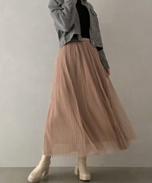 SpRay（スプレイ）の「チュールプリーツロングスカート（スカート）」