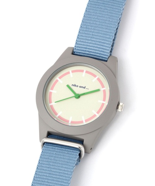 niko and...（ニコアンド）の「配色カラーウォッチ（アナログ腕時計・レディース・ブラック/ブルー/グリーン・0）」の3枚目の写真