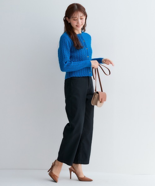 Petitjo（プッチージョ）の「小さいサイズ　ゆるフィットワイドパンツ　低身長さん・小柄女性（その他パンツ・レディース・ライトベージュ/ブラック/オフホワイト・PSS/PS/PM/PL）」の8枚目の写真